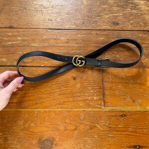 409417 Gucci GG Marmont thin belt size 80/32